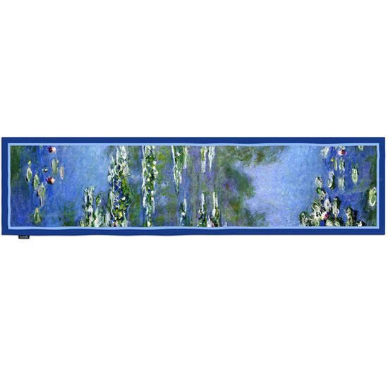 Hodvábna šál Waterlilies 40x160cm, Claude Monet