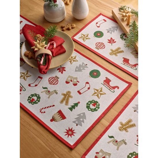 Vánoční gobelínový běhoun X-mas Wonders 32x96 cm, Sander
