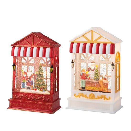 Vánoční dekorace hrací domeček, 9,3x16x25,5 cm