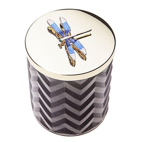 Côte Noire - Herringbone sviečka Navy & Gold so šatkou, Eau De Vie