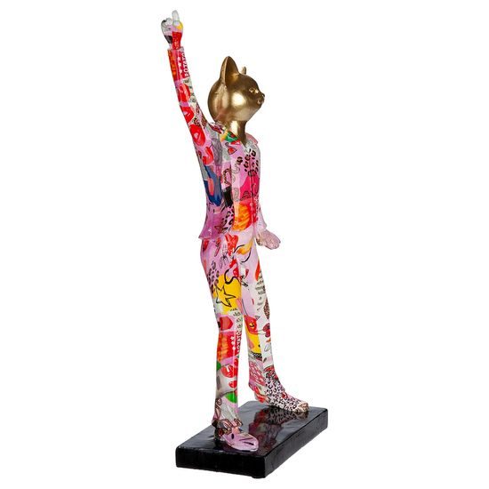 Dekorace figura kočka tanečnice Ooh Lala, 8,5x17,5x40 cm