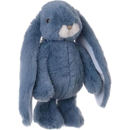 Plyšový zajačik Kanina modrý, 30 cm