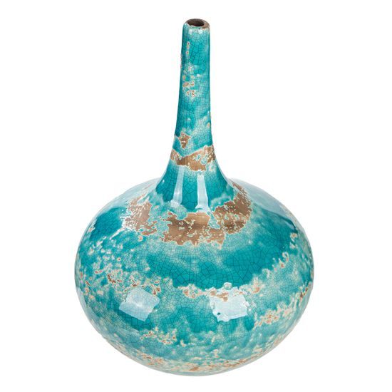 Keramická váza Actros modrá, 22x30 cm