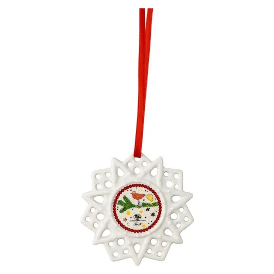 Vánoční ozdoba vločka se psem Christmas Lights, 7,8 cm, Rosenthal