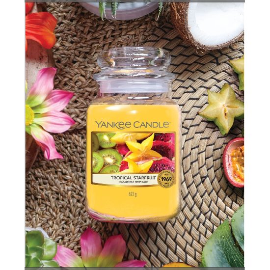 Yankee Candle - Classic vonná svíčka Tropical Starfruit, 623 g