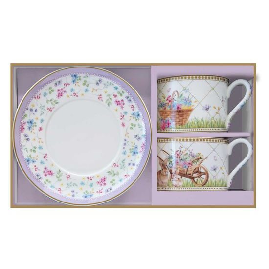Velikonoční šálek s podšálkem 2ks 240ml Spring Bloom, Easy Life