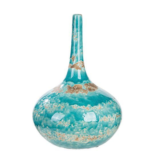 Keramická váza Actros modrá, 22x30 cm