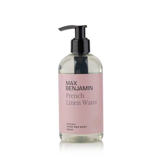 Max Benjamin - Dárková sada tekuté mýdlo a mléko na ruce a tělo French Linen Water 2x300ml