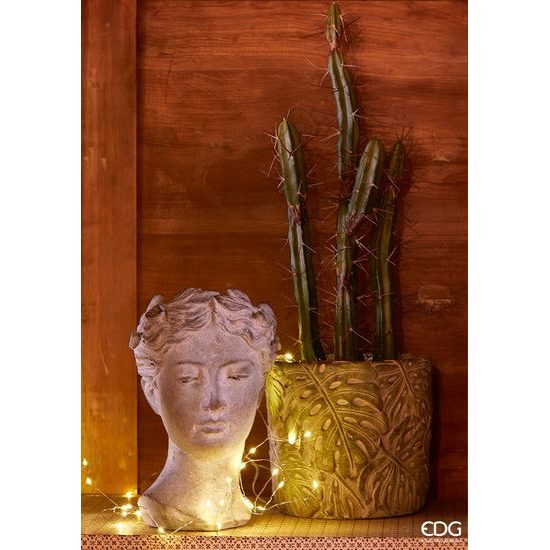 Kameninová váza hlava ženy, 27x18 cm