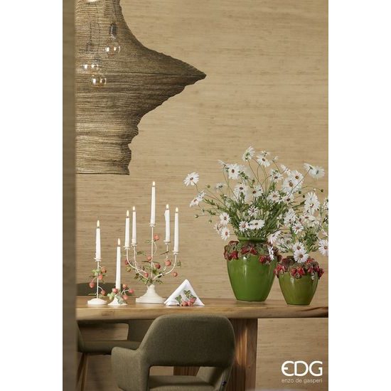 Keramická váza s jahodami Strawberries Amphora zelená, 26,5x27 cm