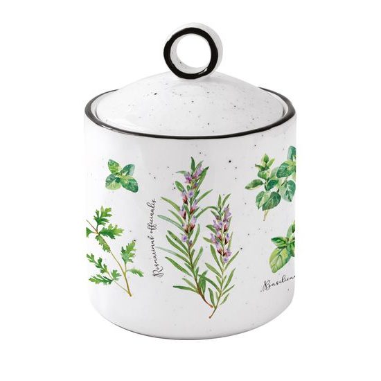 Porcelánová dóza Herbarium 9x13cm, Easy Life