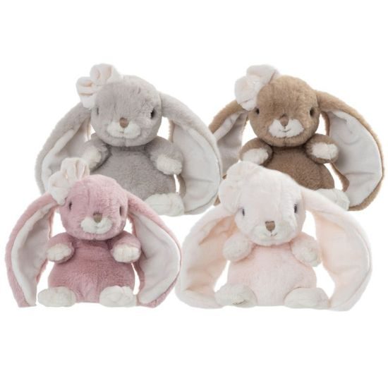 Plyšový zajíček Cute Kanina světle růžový, 15 cm