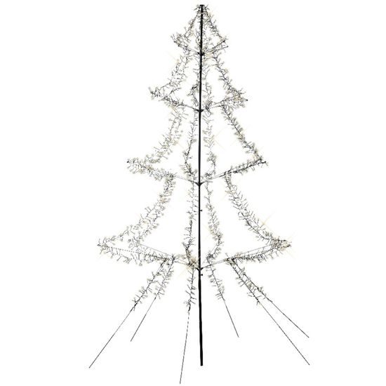 Vánoční venkovní dekorace strom s LED osvětlením, 180x300 cm