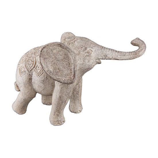 Dekorace slon s mládětem Mweya, 10x36,5x15,5 cm