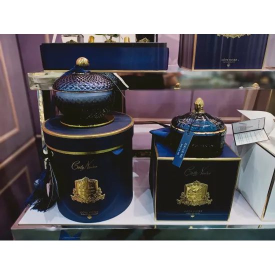 Côte Noire - Art Deco svíčka Navy & Gold, Eau de Vie