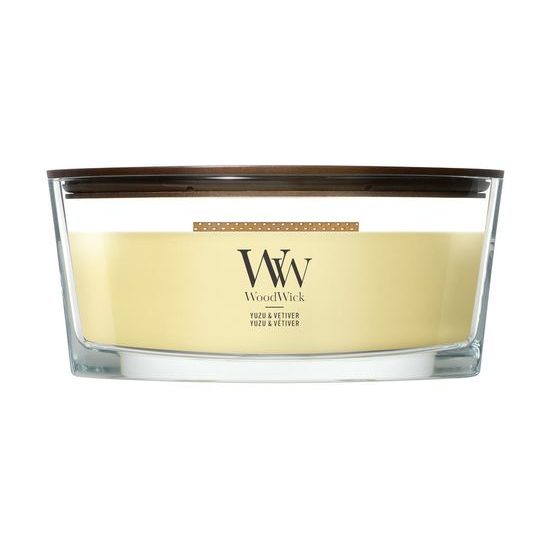 WoodWick - Yuzu & Vetiver, svíčka loď 453.6 g