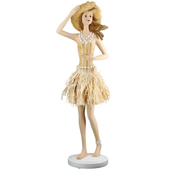 Dekorace figura letní žena Suzanne, 14,5 x18,5 x 58,5 cm