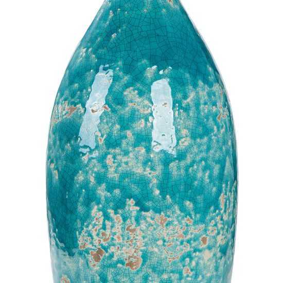 Keramická váza Actros modrá, 15x50 cm