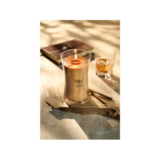 WoodWick - Golden Bourbon svíčka váza velká 609.5 g