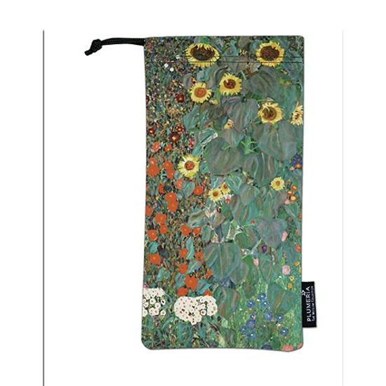 Látkové puzdro na okuliare Garden with Sunflowers, Gustav Klimt