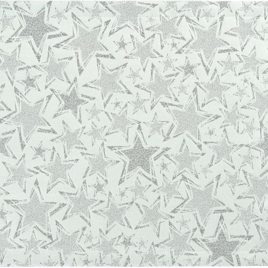 Vánoční látkový ubrousek Stelle 45x45 cm bílo-stříbrný, Sander