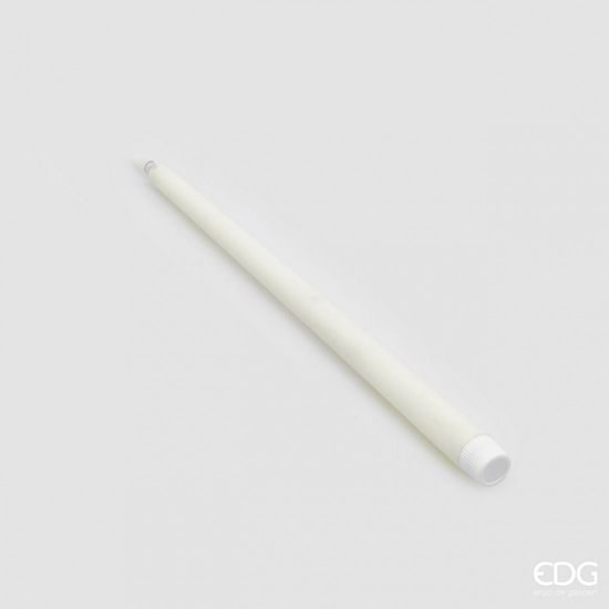 Dlhá dotyková sviečka s LED osvetlením biela 2ks, 25×2,2 cm