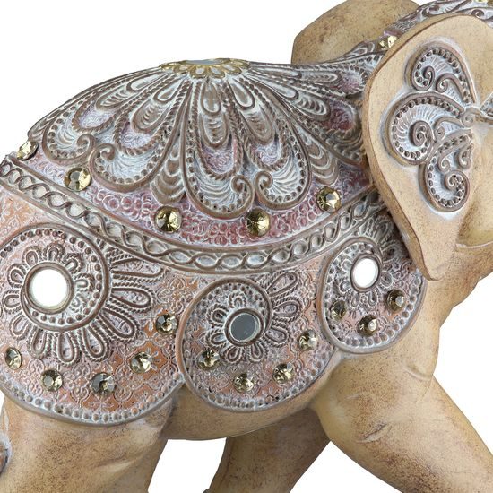 Dekorace figura slon Elody hnědý, 9x23x19 cm