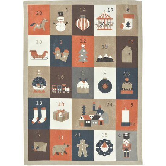 Vánoční kuchyňská utěrka 24 Days 50x70 cm, Sander