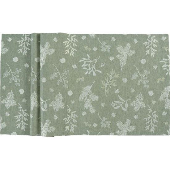 Běhoun na stůl Pine 50x140 cm zelený, Sander