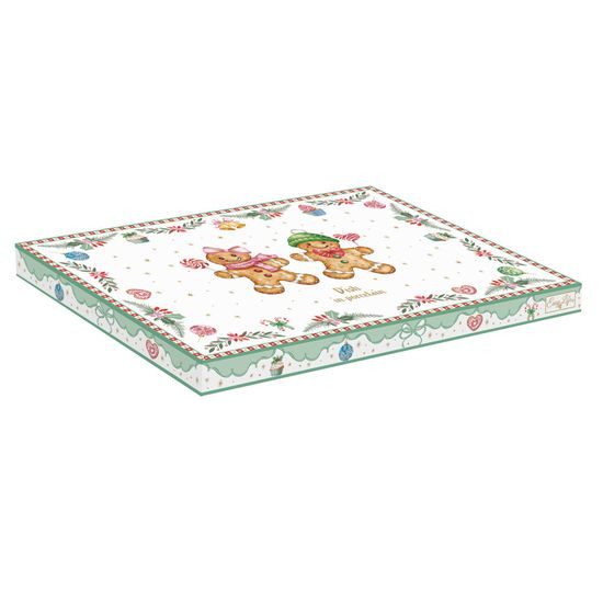 Vianočný tanier perníkový panáčik Sweet Christmas 17x25cm, Easy Life