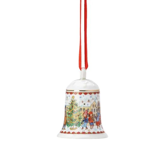 Porcelánová ozdoba na stromeček Zvonek, Christmas Sounds 7 cm, Rosenthal