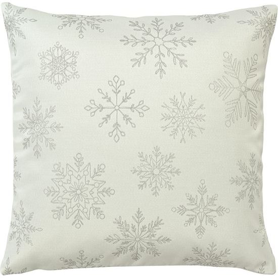 Vianočná obliečka na vankúš Cristallo Luce bielo-strieborná 50x50 cm, Sander