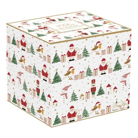 Vánoční sada šálek s podšálkem na espresso 2ks Let it Snow 120ml, Easy Life