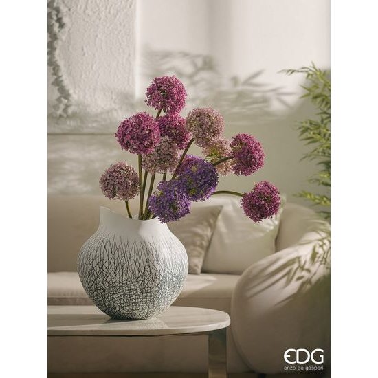 Umělá květina Allium okrasný česnek světle růžový, 78x14 cm