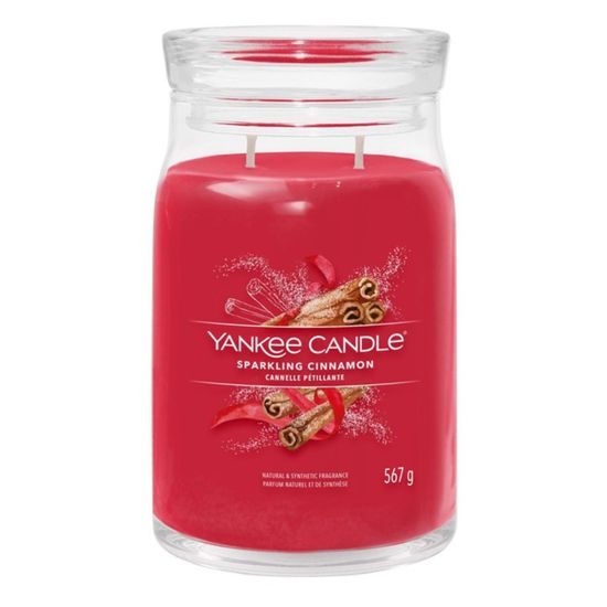 Yankee Candle - Signature vonná svíčka Sparkling Cinnamon , 567g