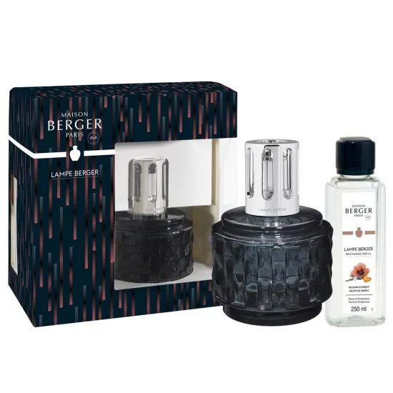 Maison Berger Paris - Katalytická lampa Variation, šedá + náplň Samet z Orientu, 250 ml