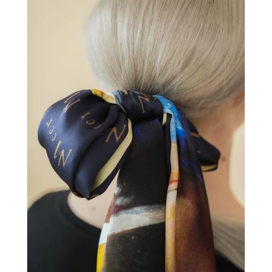 Hedvábný šátek Girl wiht A Pearl Earring 90x90cm, Jan Vermeer