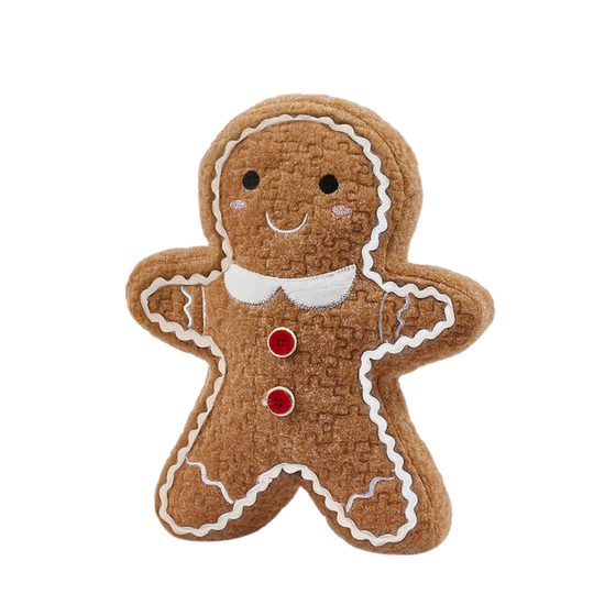 Vánoční dekorace zarážka do dveří perníček, 27x22x7 cm