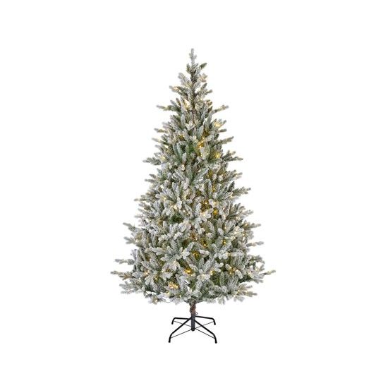 Vánoční umělý zasněžený strom borovice Allison 560 LED, 152x240 cm