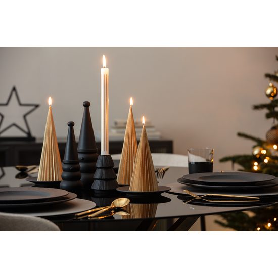 Christmas Chic Vánoční svíčka ve tvaru stromečku zlatá 20x8,5cm, Villeroy & Boch