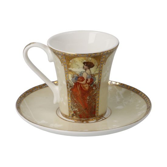 Šálek a podšálek Spring/Summer - Artis Orbis 100ml, Alfons Mucha