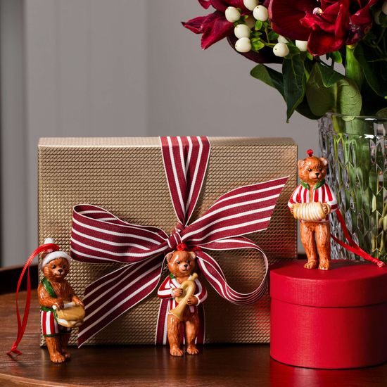 Nostalgic Ornaments vianočné závesné ozdoby medvedíky, 3 ks, Villeroy & Boch