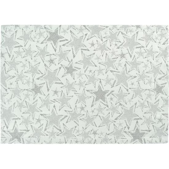 Vánoční prostírání na stůl Stelle 35x50 cm bílo-stříbrné, Sander