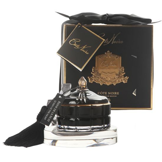Côte Noire - Art Deco sviečka Black & Gold, Kráľovná noci
