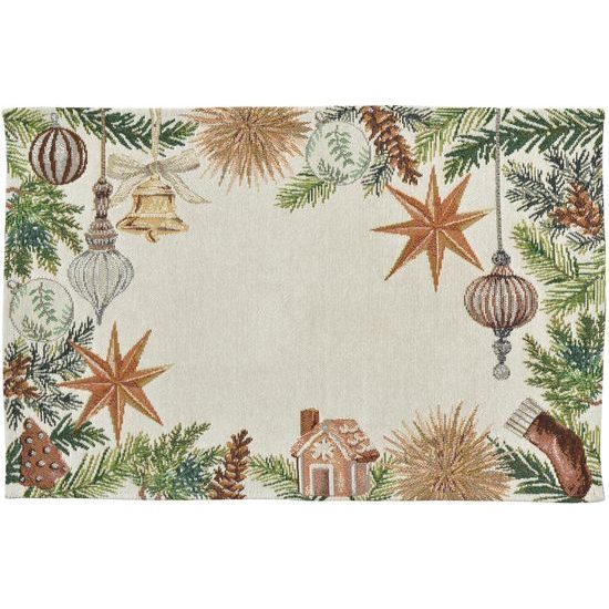 Vianočné gobelínové prestieranie na stôl Xmas Decor 32x48cm, Sander