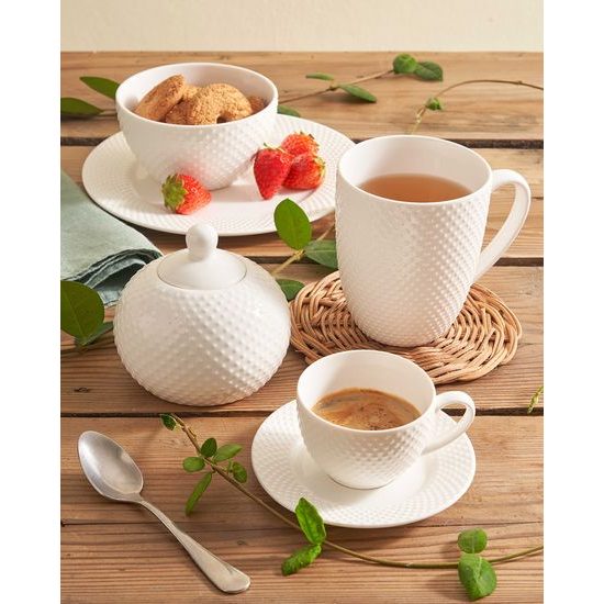 Šálka a podšálka na espresso 125 ml Richiamo, La Porcellana Bianca