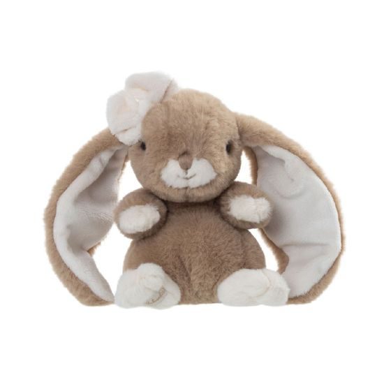 Plyšový zajíček Cute Kanina světle hnědý, 15 cm