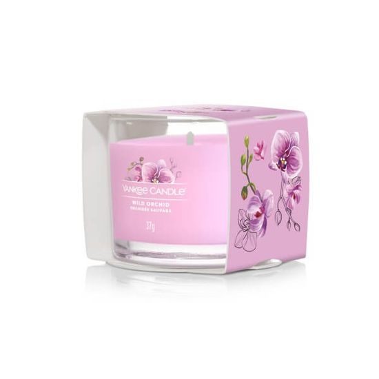 Yankee Candle - Plnená votívna sviečka v skle Wild Orchid