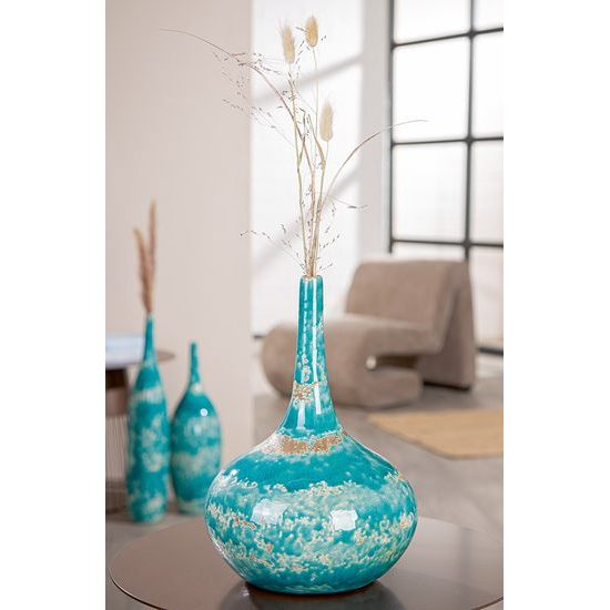 Keramická váza Actros modrá, 22x30 cm