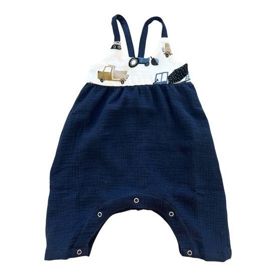 Mušelínové kalhoty s laclem Auta